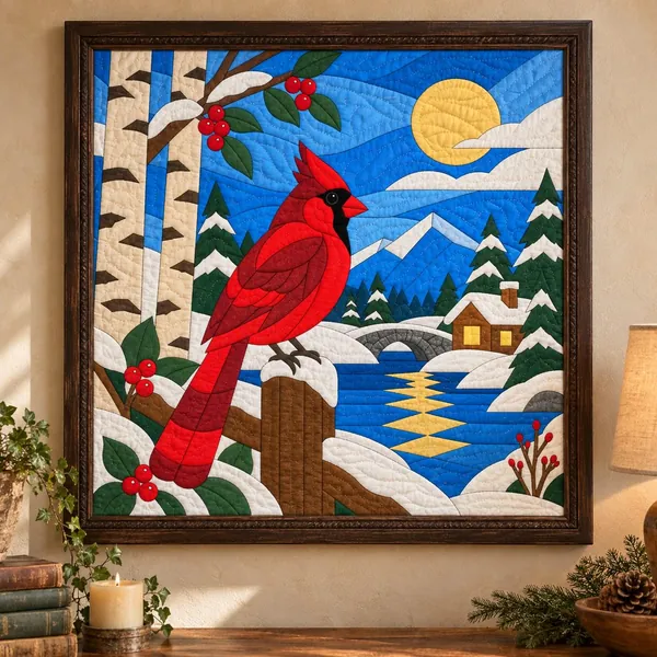 Cardinal quilt pattern