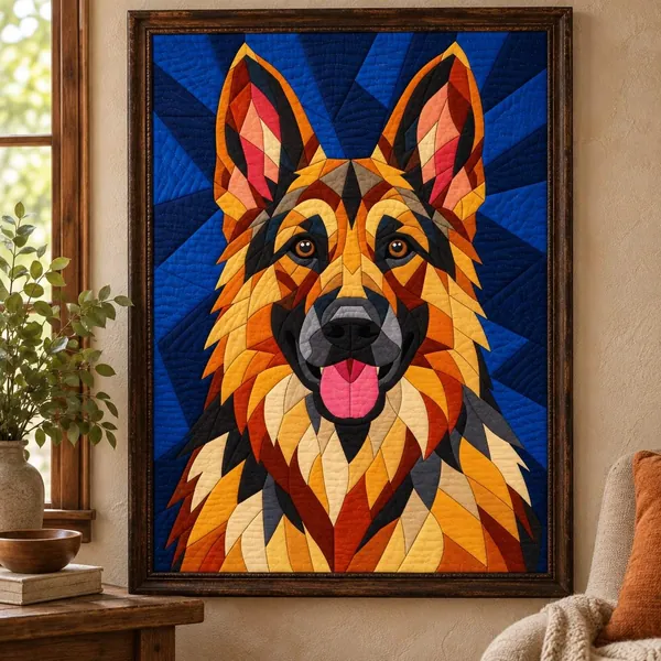German Shepherd quilt pattern