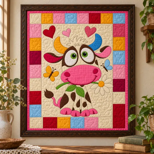 Happy Cow quilt pattern