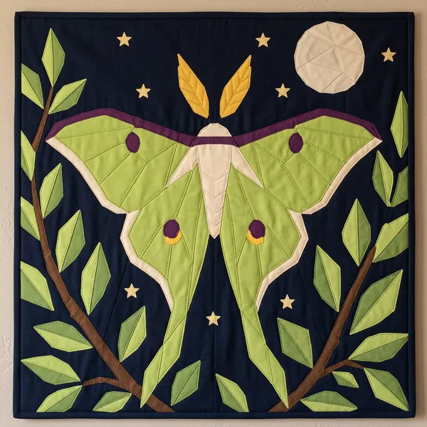 Luna Moth quilt pattern
