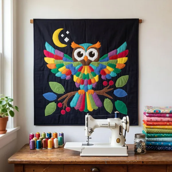 Owl quilt pattern
