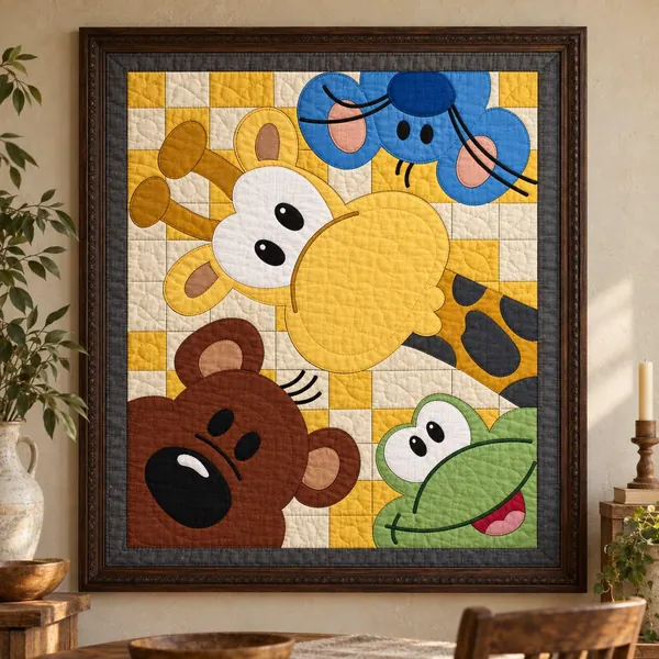 Peeking Baby Animals quilt pattern