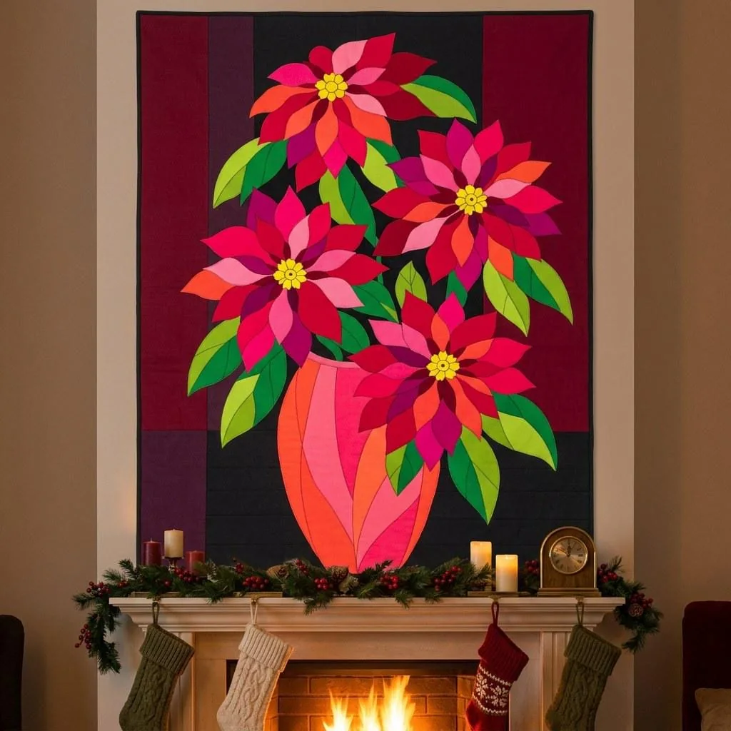 Poinsettia quilt pattern